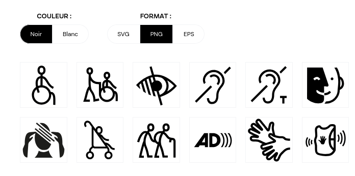 Pictothèque accessibilité à la vie culturelle - Rennes Ville et Métropole - Site de marques.png